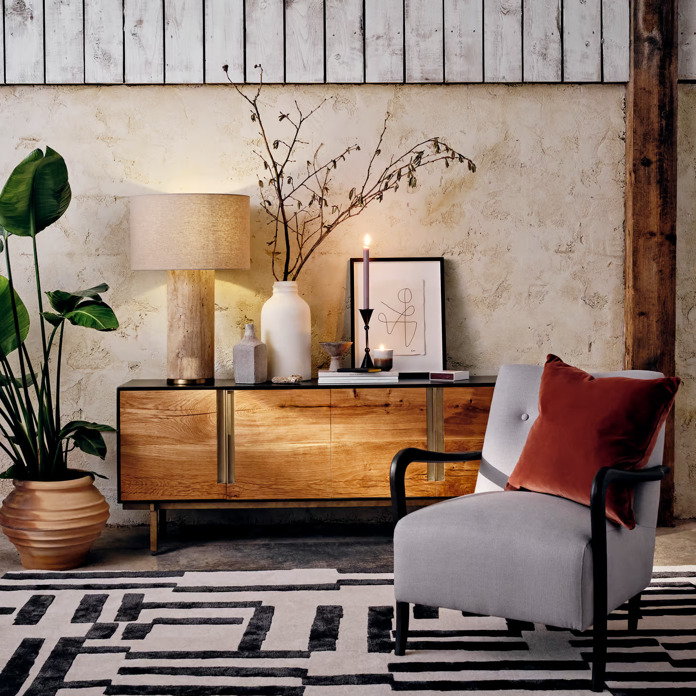 Mira Stone Table Lamp